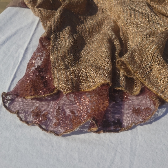 Vintage Floral Lace & Silk Cottagecore Spencer Alexis Cardigan Jacket XL - Picture 11 of 17